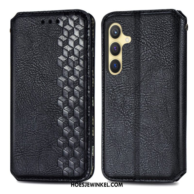 Folio-hoesje Voor Samsung Galaxy S25 5g Suède-effect