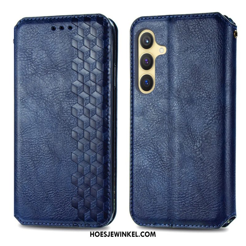 Folio-hoesje Voor Samsung Galaxy S25 5g Suède-effect