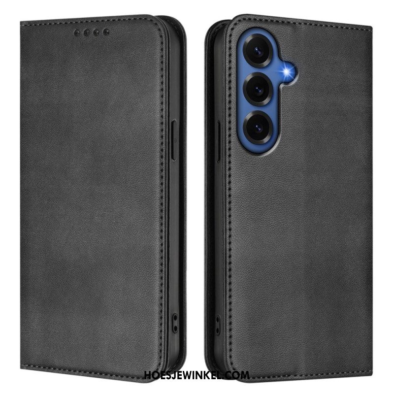 Folio-hoesje Voor Samsung Galaxy S26 Plus Retro Rfid-bescherming Met Textuur