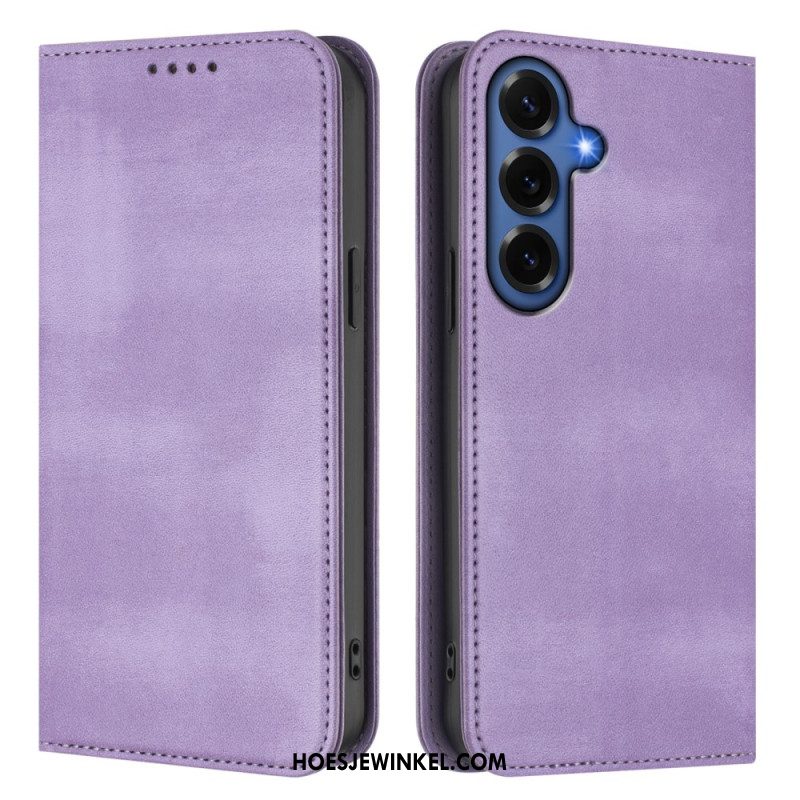 Folio-hoesje Voor Samsung Galaxy S26 Plus Retro Rfid-bescherming Met Textuur