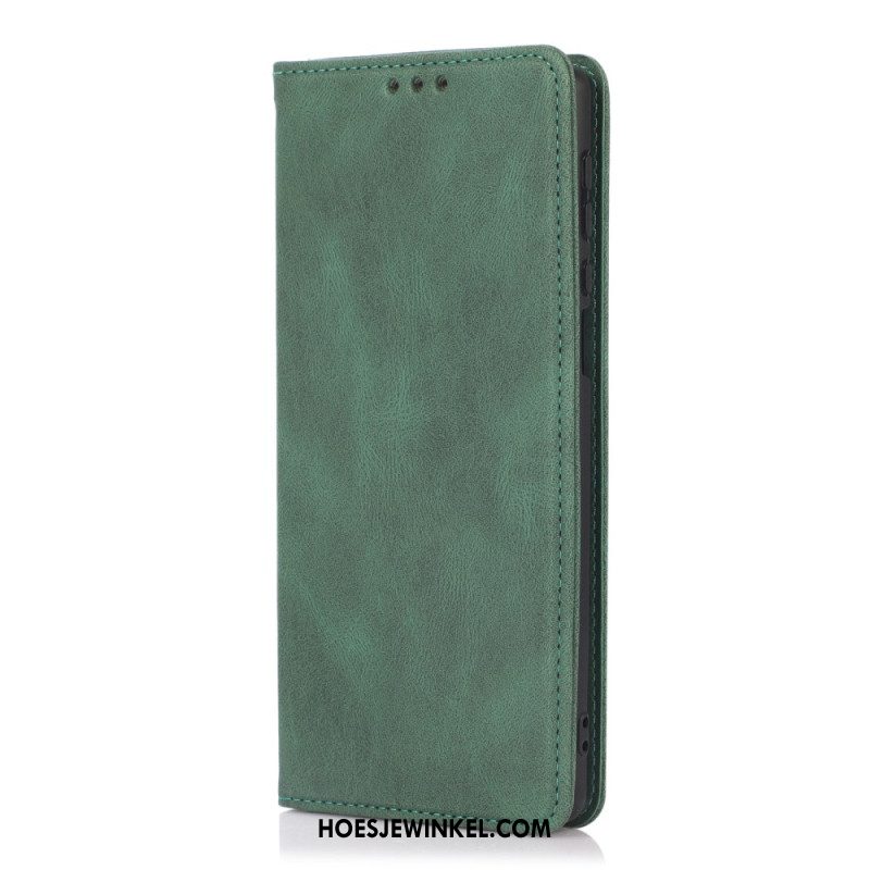 Folio-hoesje Voor Samsung Galaxy S26 Suède-effect