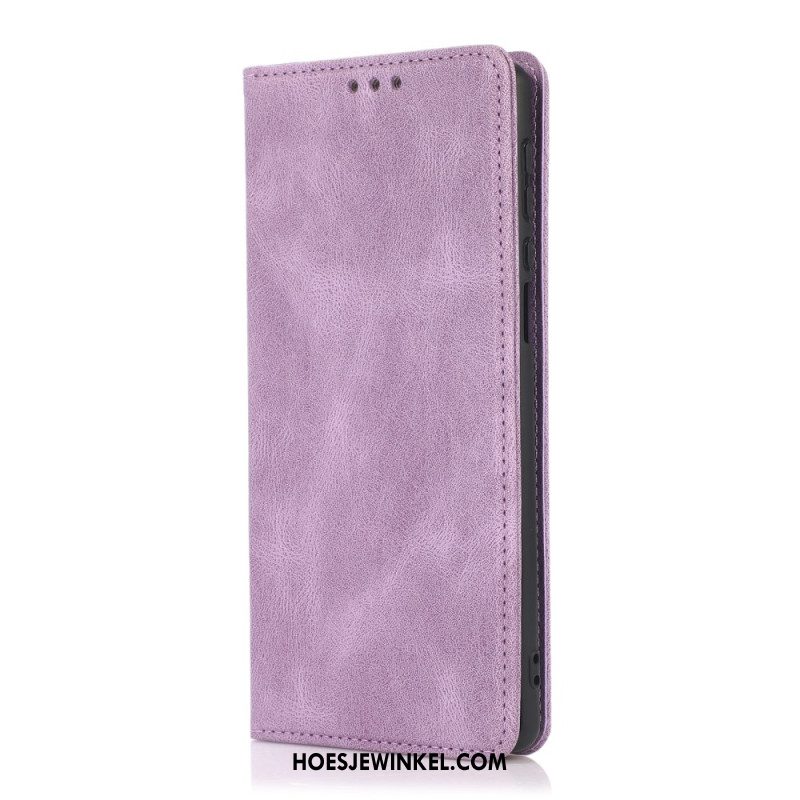 Folio-hoesje Voor Samsung Galaxy S26 Suède-effect