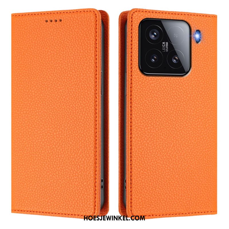 Folio-hoesje Voor Xiaomi 15 Rfid-blokkerend Leer-effect