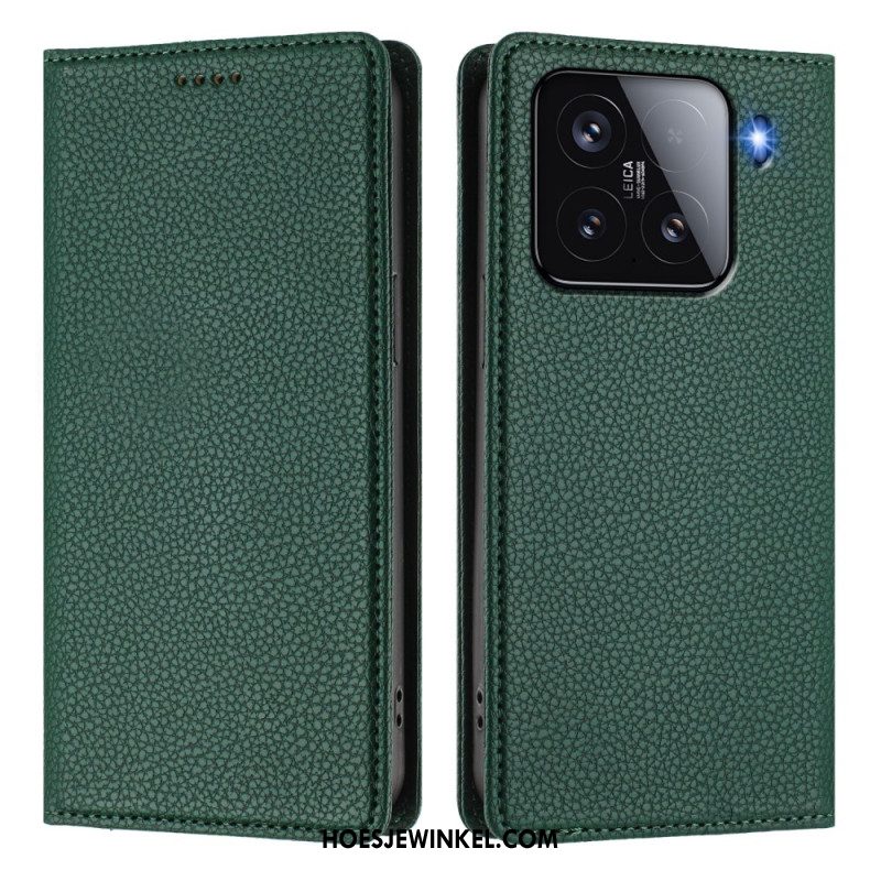 Folio-hoesje Voor Xiaomi 15 Rfid-blokkerend Leer-effect