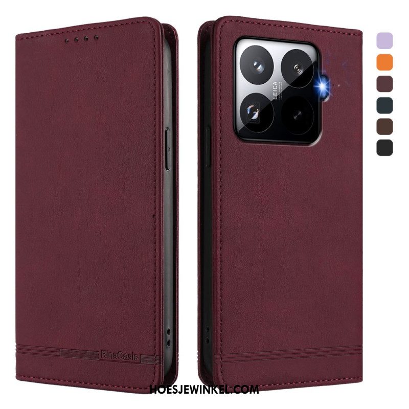 Folio-hoesje Voor Xiaomi 15t Pro Rfid-blokkering