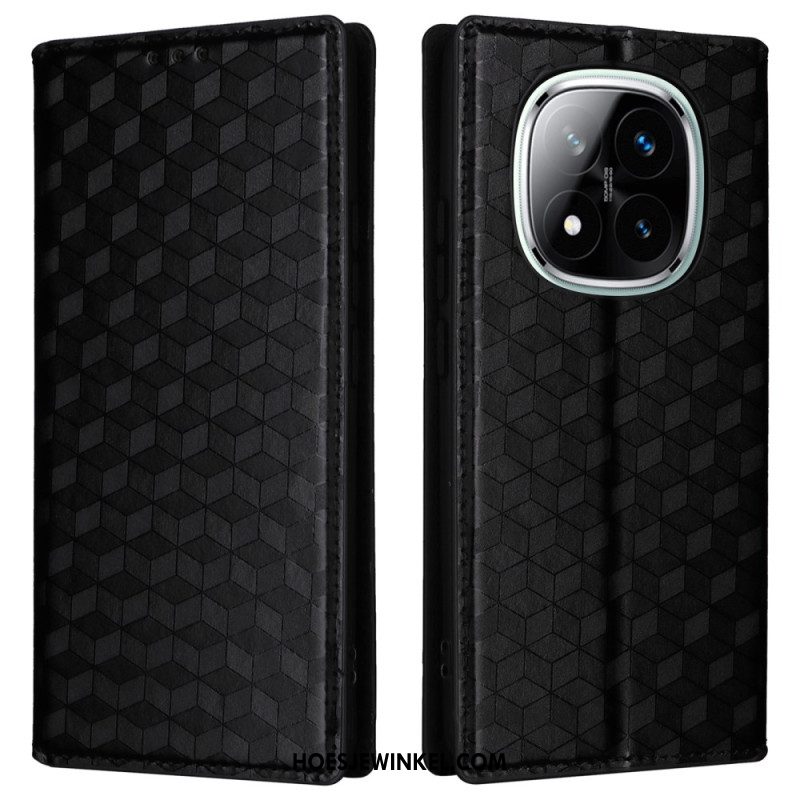 Folio-hoesje Voor Xiaomi Redmi Note 14 Pro 4g 3d Diamanten