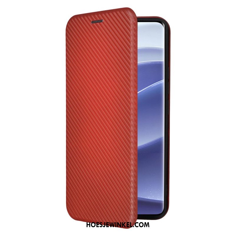 Folio-hoesje Voor Xiaomi Redmi Note 14 Pro 4g Koolstofvezel