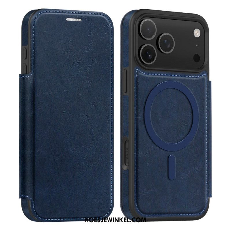 Folio-hoesje Voor iPhone 17 Pro Magsafe-compatibele Rfid-kaarthouder