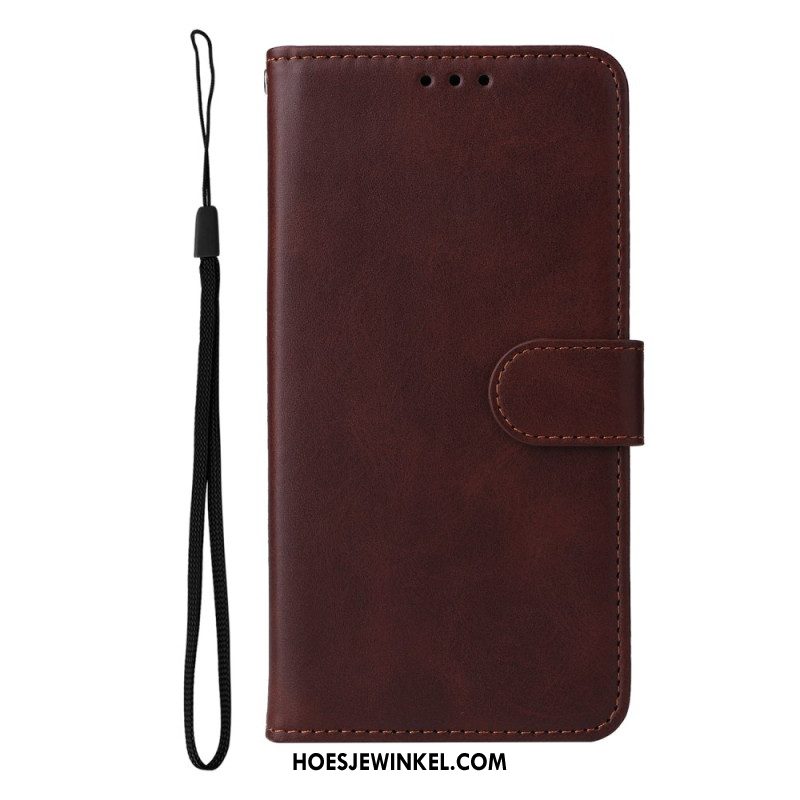 Folio-hoesje Xiaomi 14t Pro Effen Kunstleer