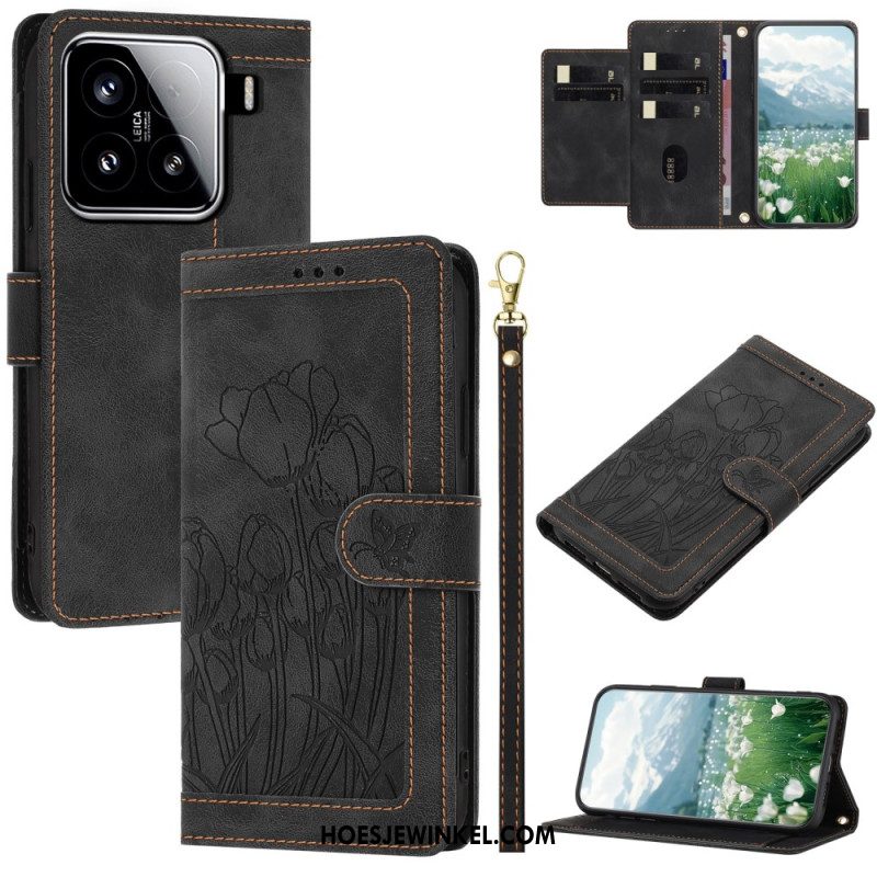 Folio-hoesje Xiaomi 15 Paardenbloemenbandje