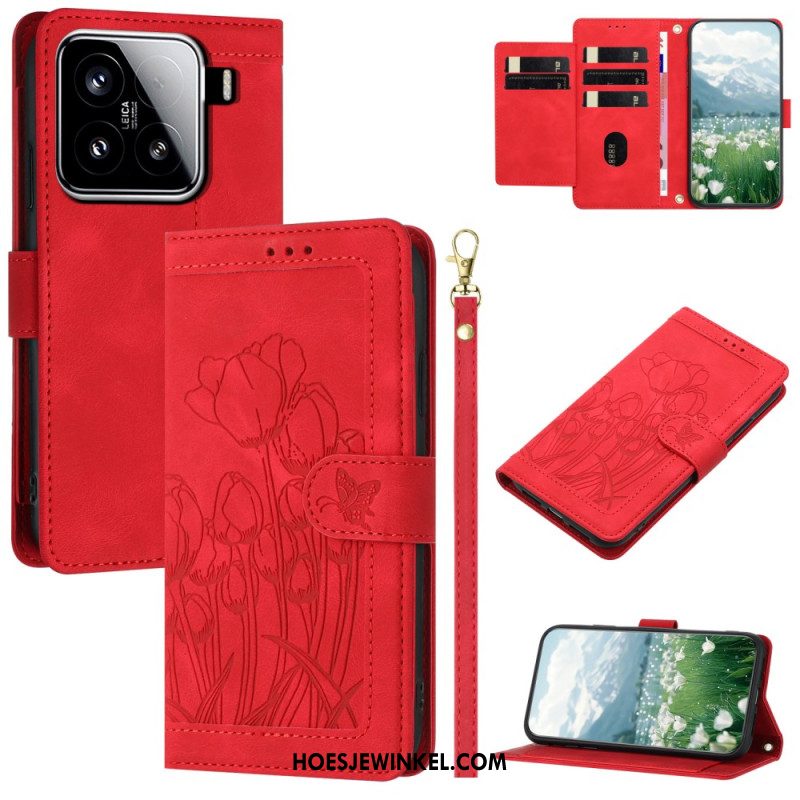 Folio-hoesje Xiaomi 15 Paardenbloemenbandje