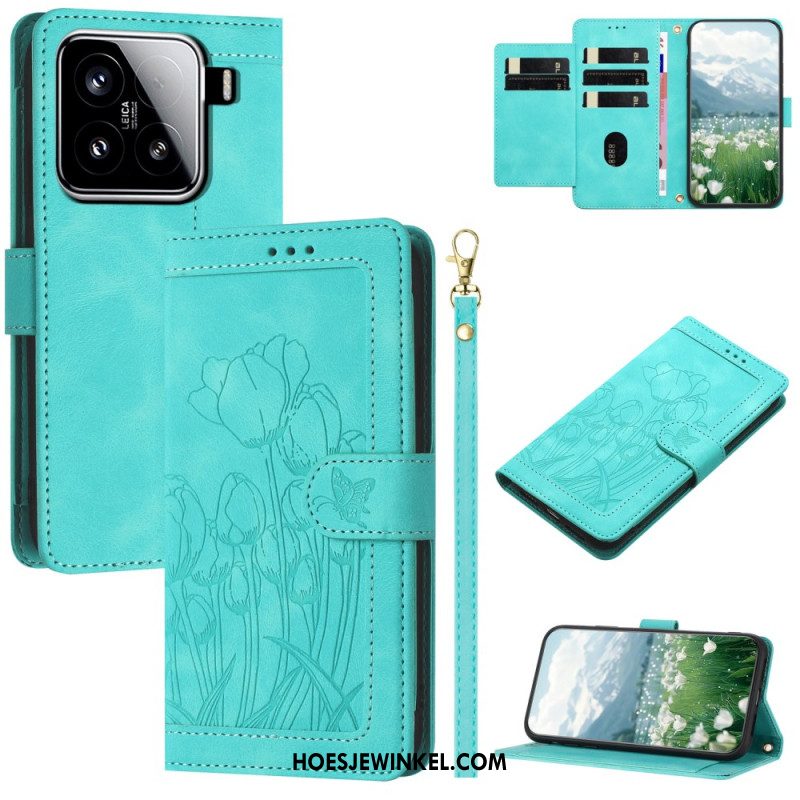 Folio-hoesje Xiaomi 15 Paardenbloemenbandje
