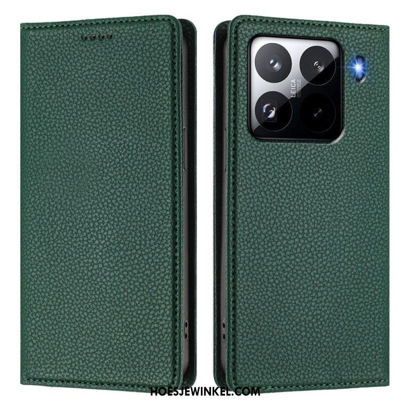 Folio-hoesje Xiaomi 15 Pro Rfid-blokkerend Kunstleer