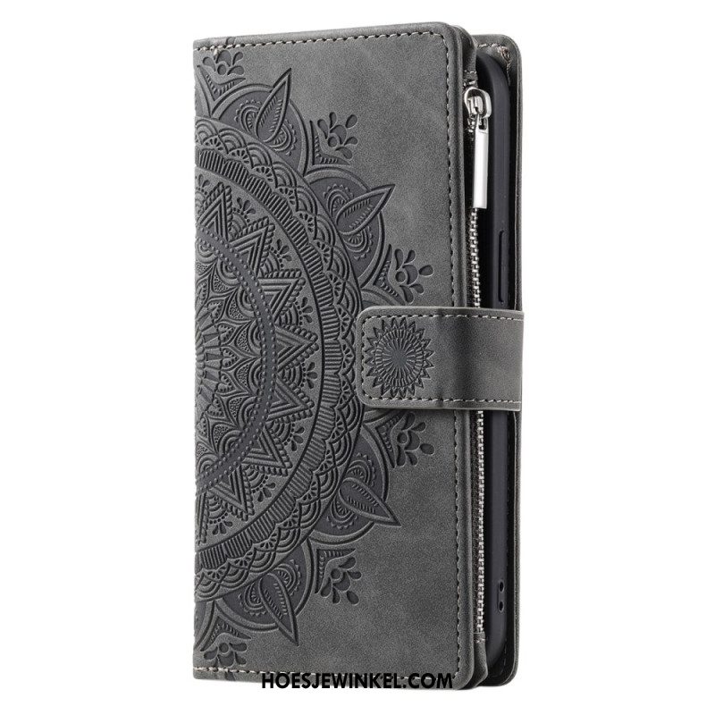Folio-hoesje Xiaomi 15 Pro Telefoonhoesje Portemonnee Met Mandala-suède-effect