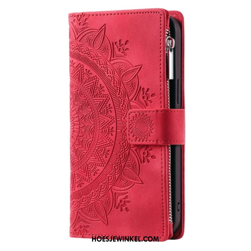 Folio-hoesje Xiaomi 15 Pro Telefoonhoesje Portemonnee Met Mandala-suède-effect