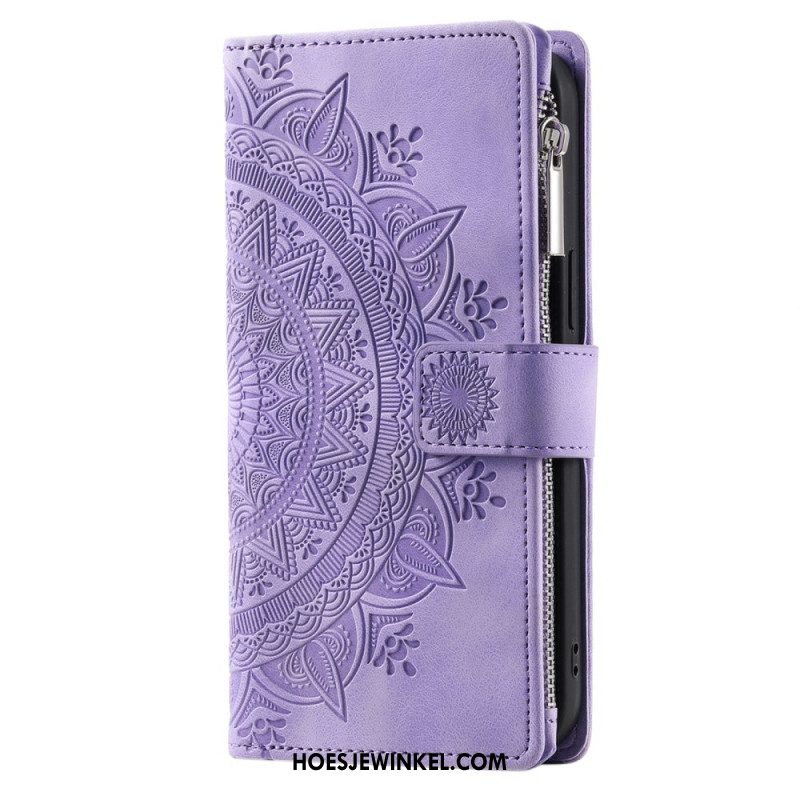 Folio-hoesje Xiaomi 15 Pro Telefoonhoesje Portemonnee Met Mandala-suède-effect