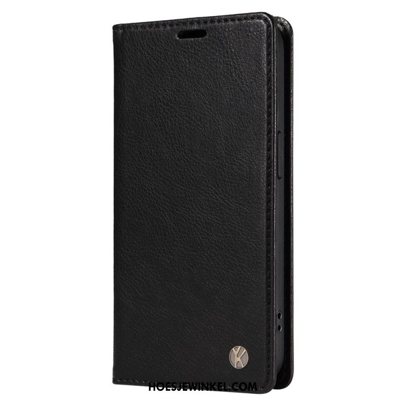 Folio-hoesje Xiaomi 15 Pro Yikatu Leer-effect