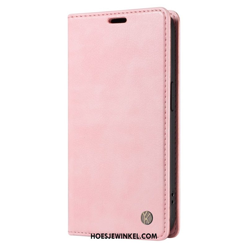 Folio-hoesje Xiaomi 15 Pro Yikatu Leer-effect