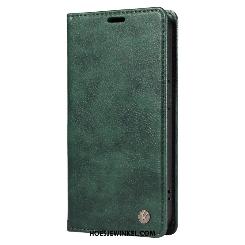 Folio-hoesje Xiaomi 15 Pro Yikatu Leer-effect