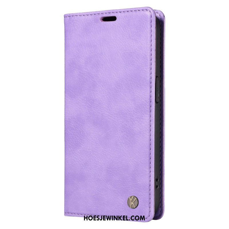 Folio-hoesje Xiaomi 15 Pro Yikatu Leer-effect