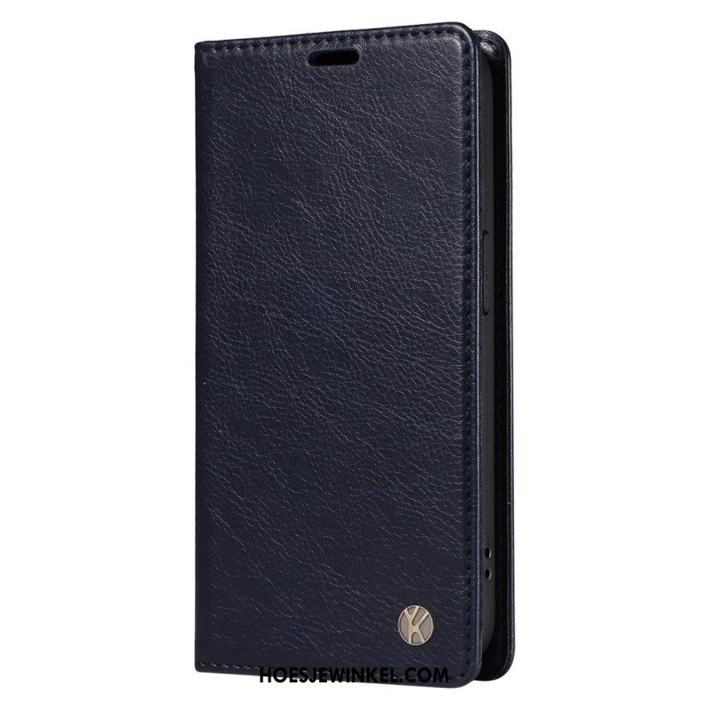 Folio-hoesje Xiaomi 15 Pro Yikatu Leer-effect