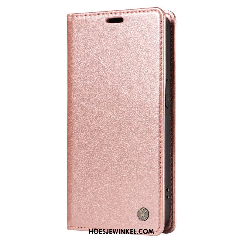 Folio-hoesje Xiaomi 15 Pro Yikatu Leer-effect