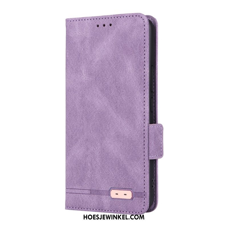 Folio-hoesje Xiaomi 15 Telefoonhoesje Portemonnee Met Metallic Decoratie