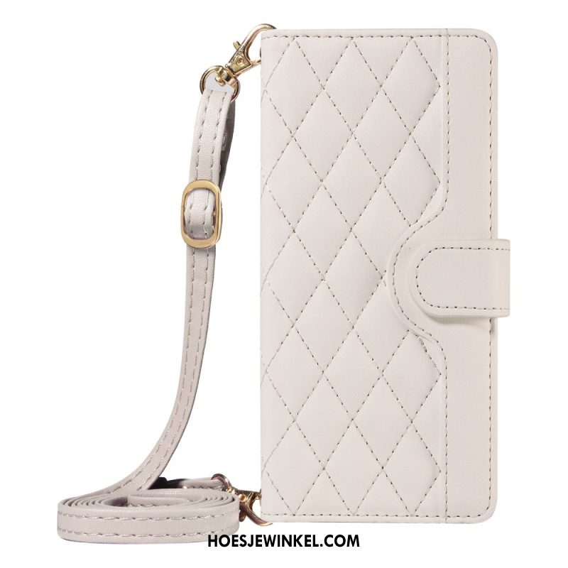 Folio-hoesje Xiaomi 15 Ultra Gevoerd Met Riem En Schouderriem