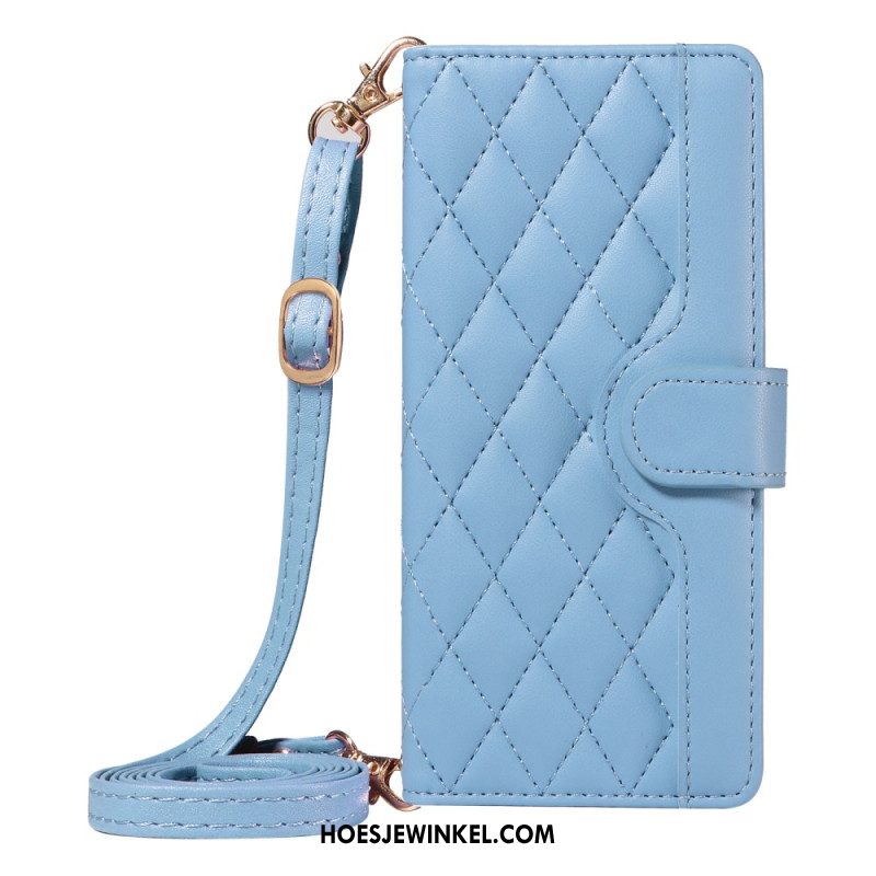 Folio-hoesje Xiaomi 15 Ultra Gevoerd Met Riem En Schouderriem