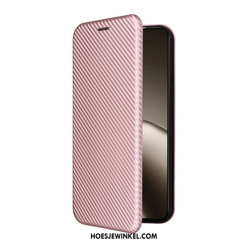 Folio-hoesje Xiaomi 15t Pro Telefoonhoesje Koolstofvezel