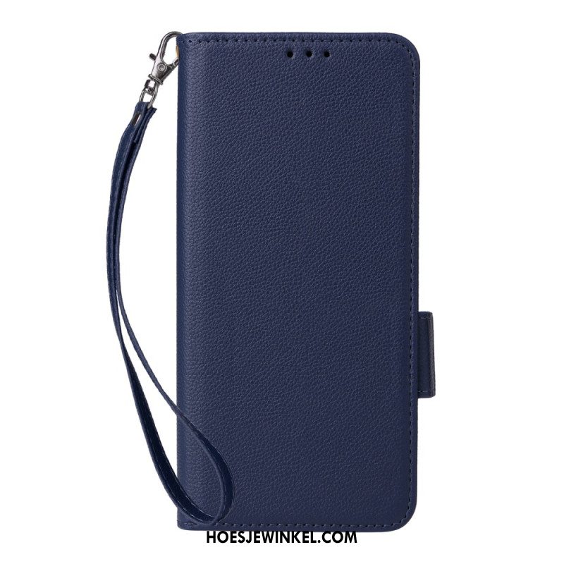 Folio-hoesje Xiaomi 15t Pro Telefoonhoesje Kunstleer Met Koord