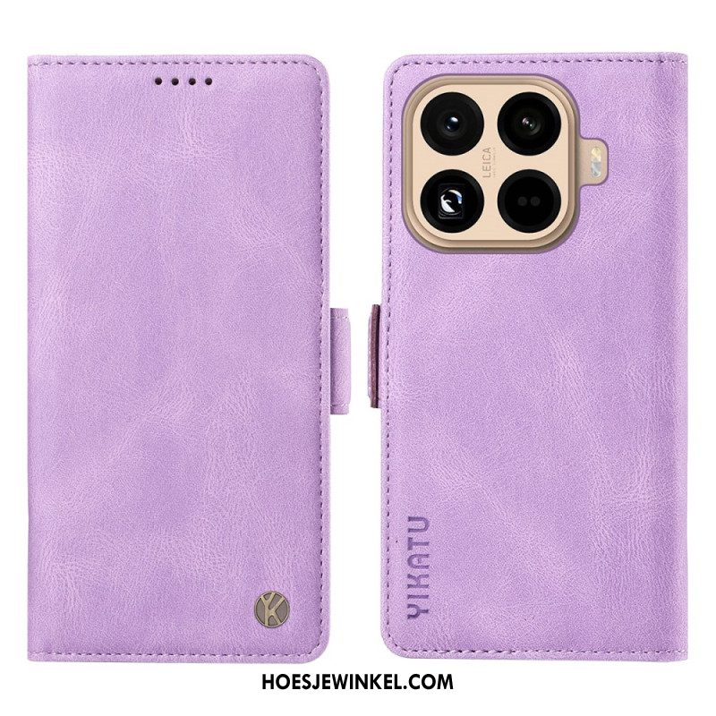 Folio-hoesje Xiaomi 15t Pro Telefoonhoesje Yikatu Lederlook