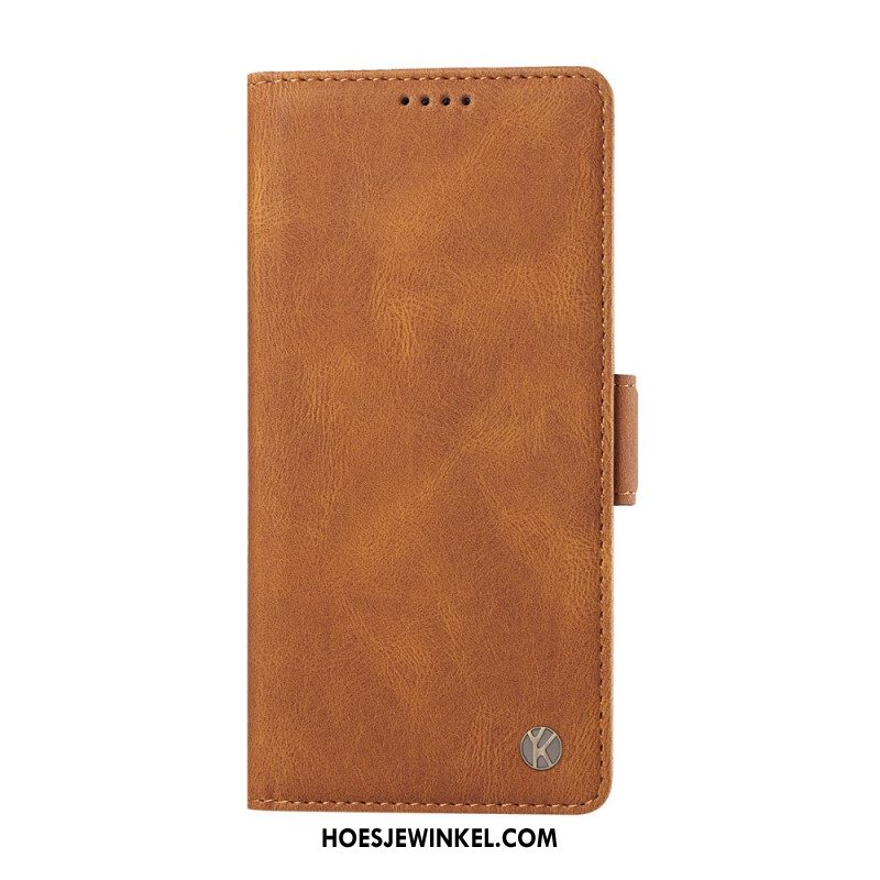 Folio-hoesje Xiaomi 15t Pro Telefoonhoesje Yikatu Lederlook