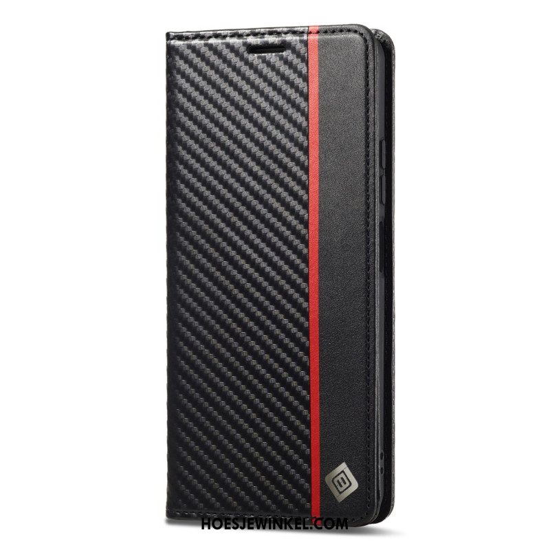 Folio-hoesje Xiaomi 15t Telefoonhoesje Koolstofvezel