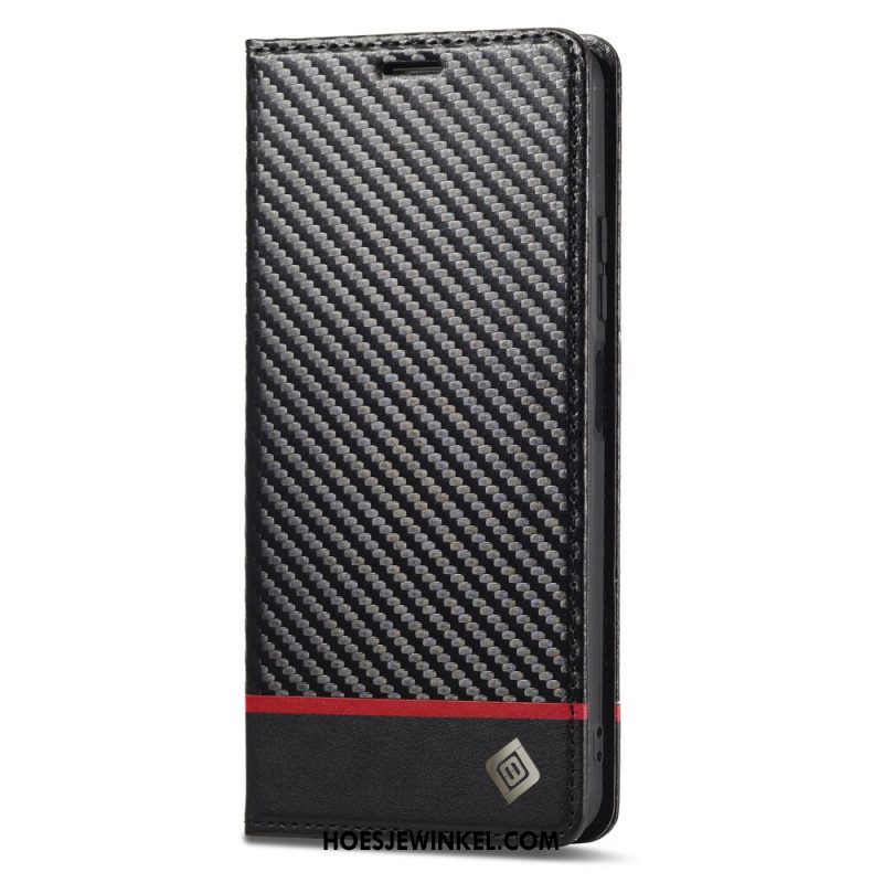 Folio-hoesje Xiaomi 15t Telefoonhoesje Koolstofvezel