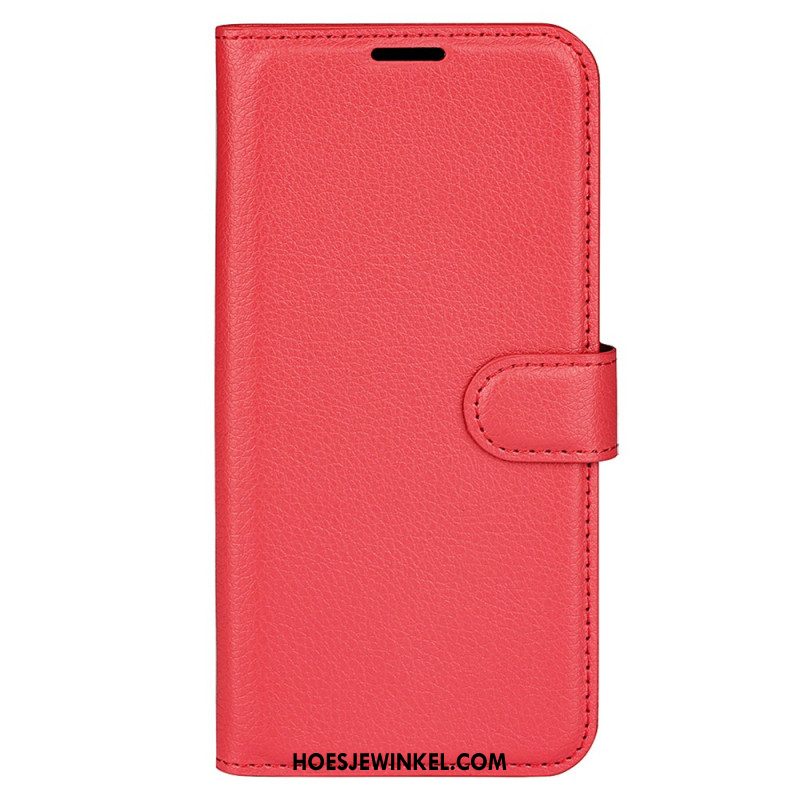 Folio-hoesje Xiaomi 17 Klassiek Lychee Kunstleer