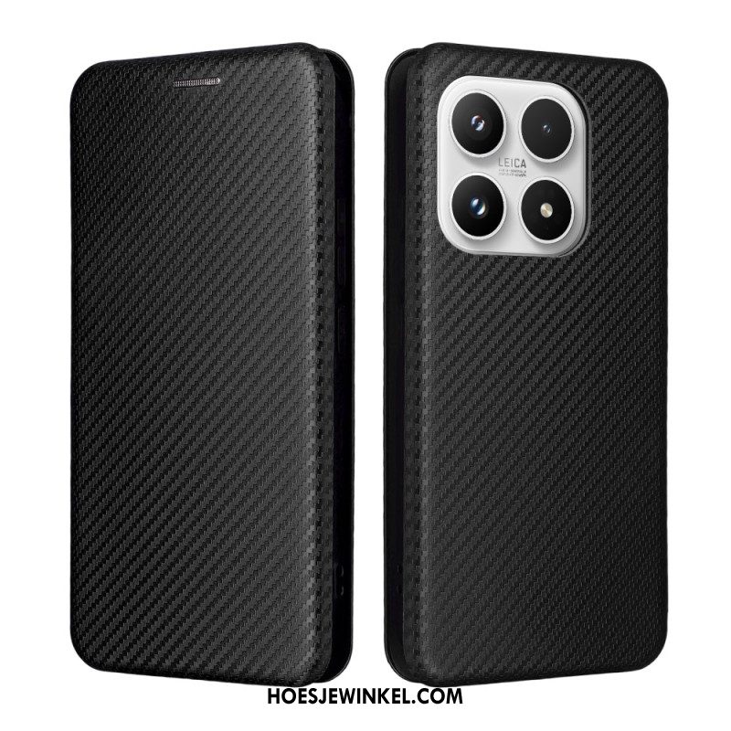 Folio-hoesje Xiaomi 17 Koolstofvezelstructuur