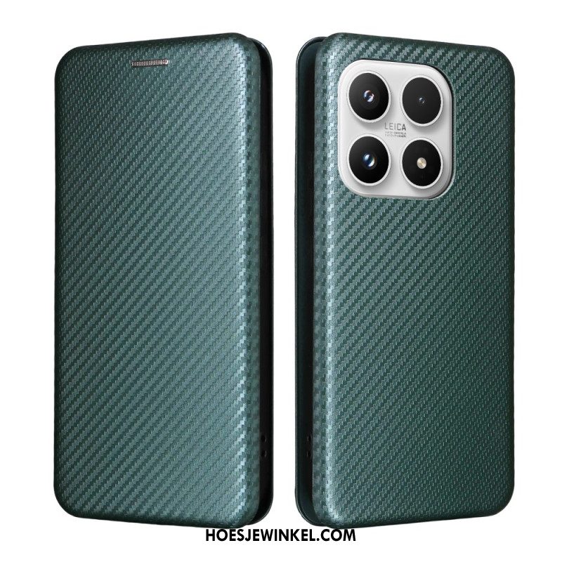 Folio-hoesje Xiaomi 17 Koolstofvezelstructuur