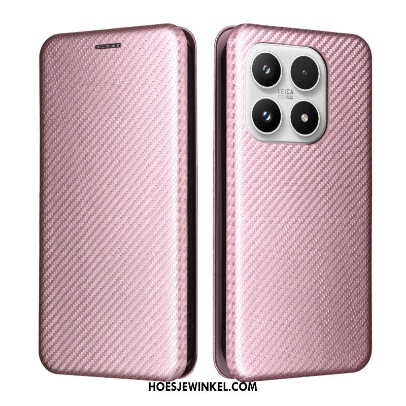 Folio-hoesje Xiaomi 17 Koolstofvezelstructuur