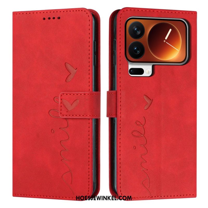 Folio-hoesje Xiaomi 17 Pro Max Telefoonhoesje Hartje