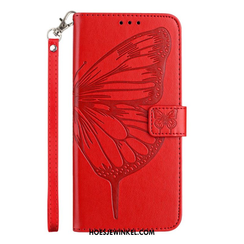 Folio-hoesje Xiaomi 17 Pro Max Telefoonhoesje Vlinderontwerp Met Koord