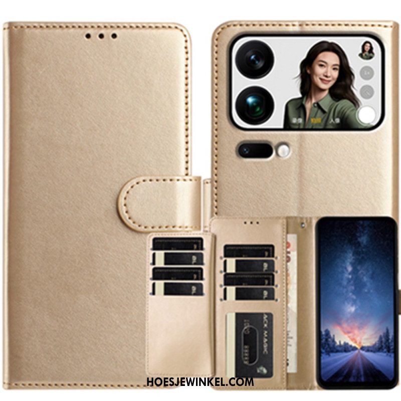 Folio-hoesje Xiaomi 17 Pro Telefoonhoesje Portemonnee Met 8 Kaartsleuven