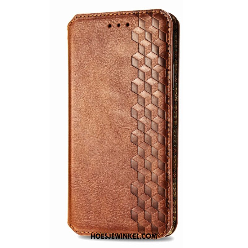 Folio-hoesje Xiaomi 17 Pro Telefoonhoesje Vintage Diamantpatroon