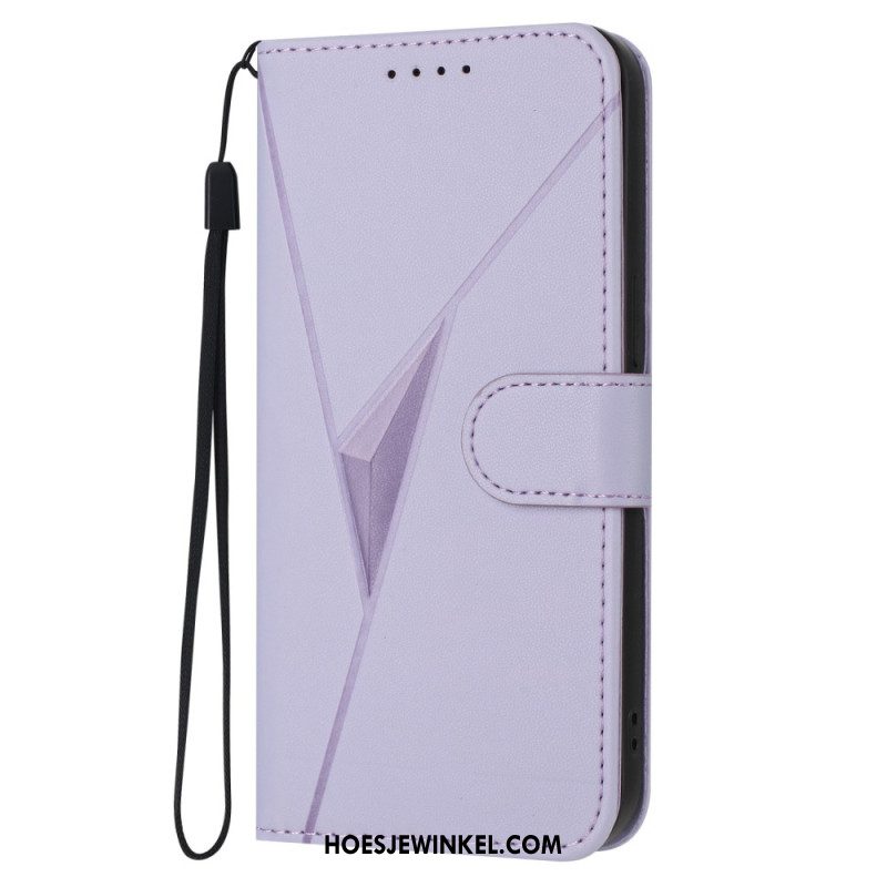 Folio-hoesje Xiaomi 17 Telefoonhoesje Driehoekspatroon