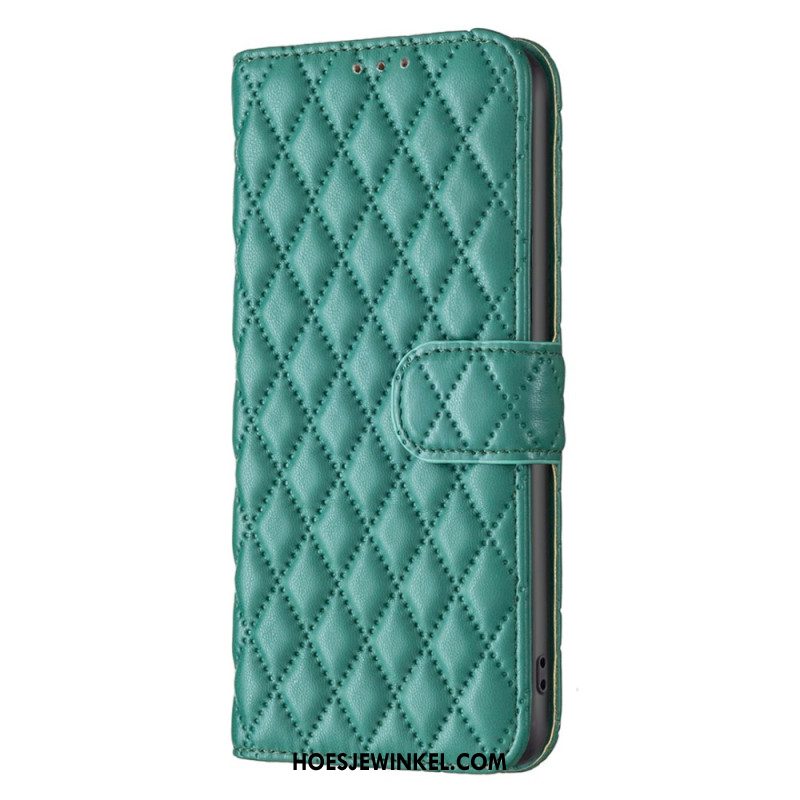 Folio-hoesje Xiaomi Redmi Note 13 5g Telefoonhoesje Gewatteerde Stijl Binfen Kleur