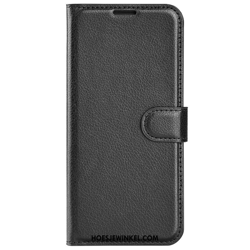 Folio-hoesje Xiaomi Redmi Note 13 Pro 4g Klassiek Litchi Kunstleer