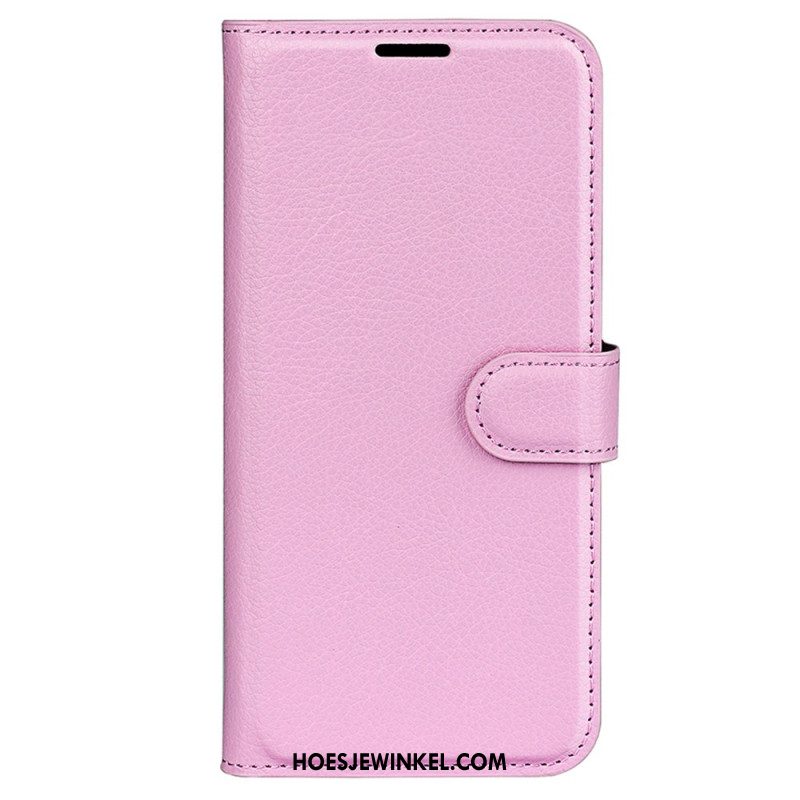 Folio-hoesje Xiaomi Redmi Note 13 Pro 4g Klassiek Litchi Kunstleer