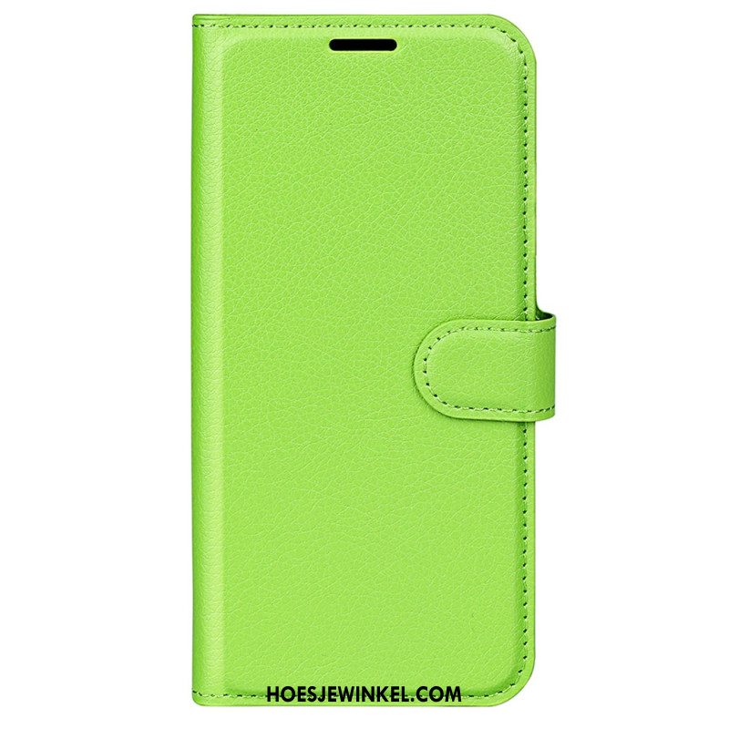 Folio-hoesje Xiaomi Redmi Note 13 Pro 4g Klassiek Litchi Kunstleer