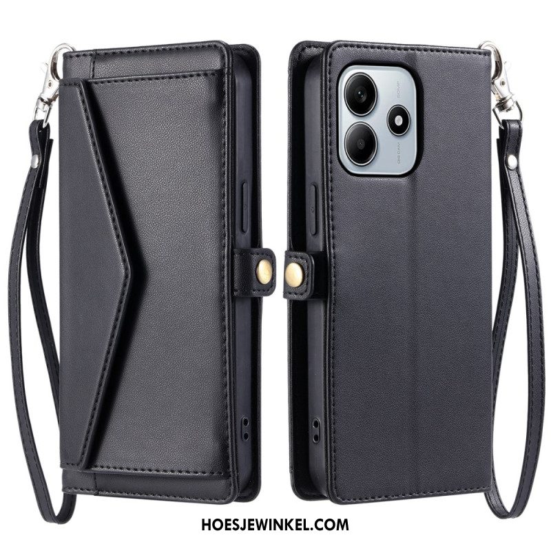 Folio-hoesje Xiaomi Redmi Note 14 4g Hoesje Met Koord