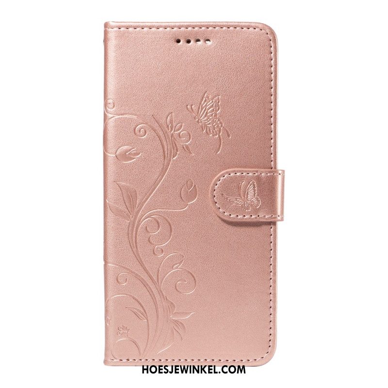 Folio-hoesje Xiaomi Redmi Note 14 4g Telefoonhoesje Bloemenpatronen